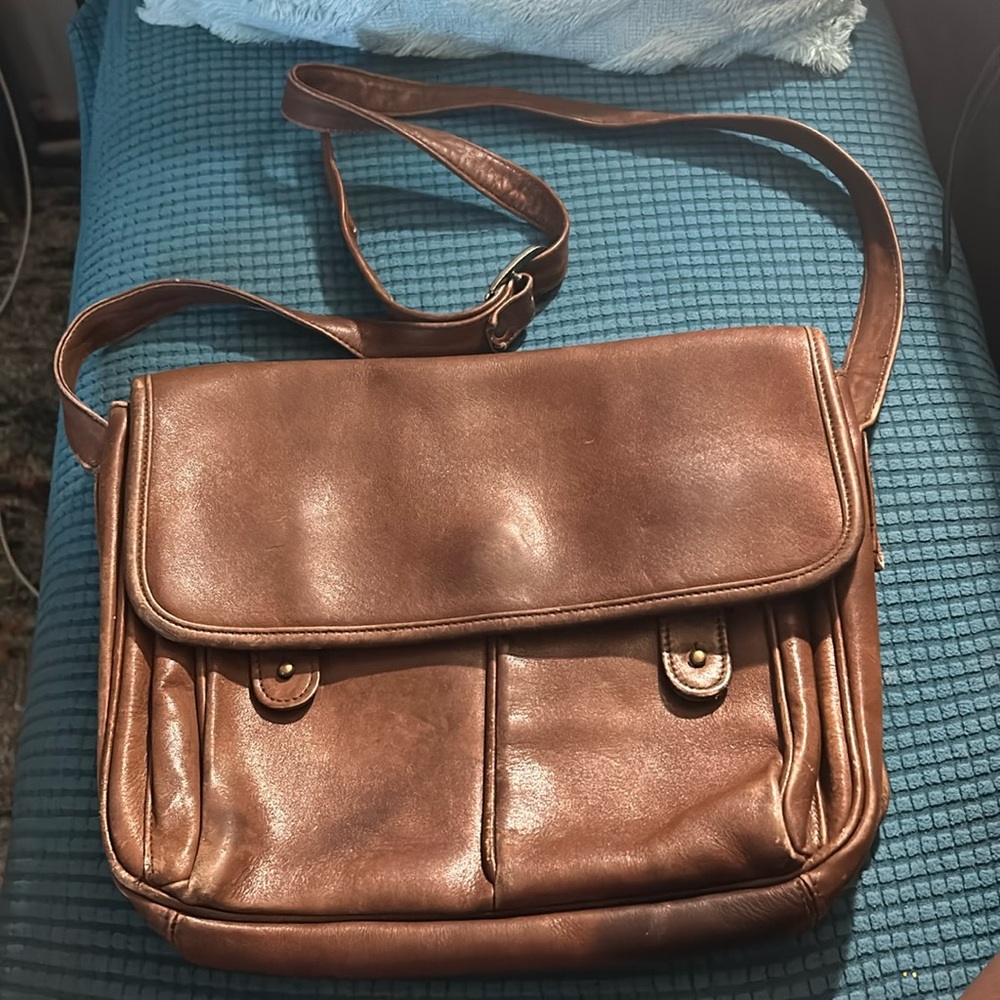 J. Crew  Vintage Towany  Crossbody Brown Bag